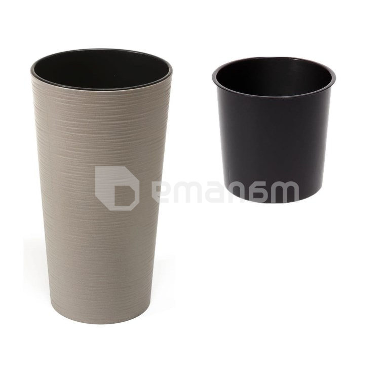 ქოთანი ყვავილის Lamela LILIA ECO 250 9,5ლ ნაცრისფერი