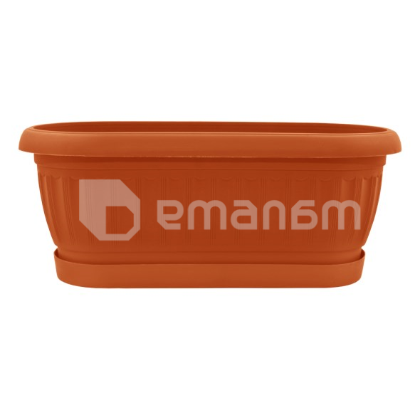 პლასტმასის ქოთანი დასადგამით კაქტუსისთვის ALEANA ტერრა 31,5x12,5 ტერაკოტი