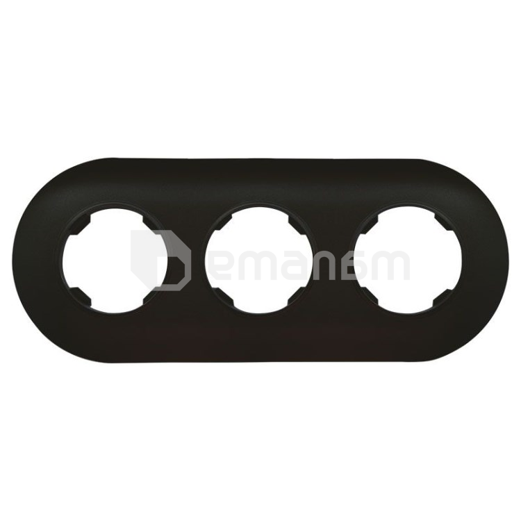 ჩარჩო მრგვალი DPM Soul SEU5003B 3 განყოფილებიანი შავი