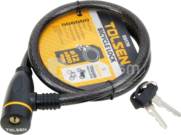 ლითონის ბაგირი ჩამკეტით TOLSEN TOL849-55170 D12X800MM