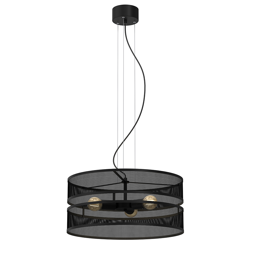 საკიდი Luminex 3153 Glum 3 E27 15W შავი
