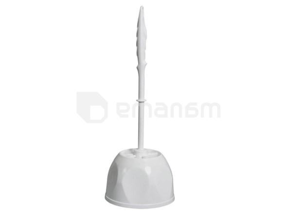 ჯაგრისი უნიტაზისთვის Bisk AGA BRUSH AND HOLDER WHITE