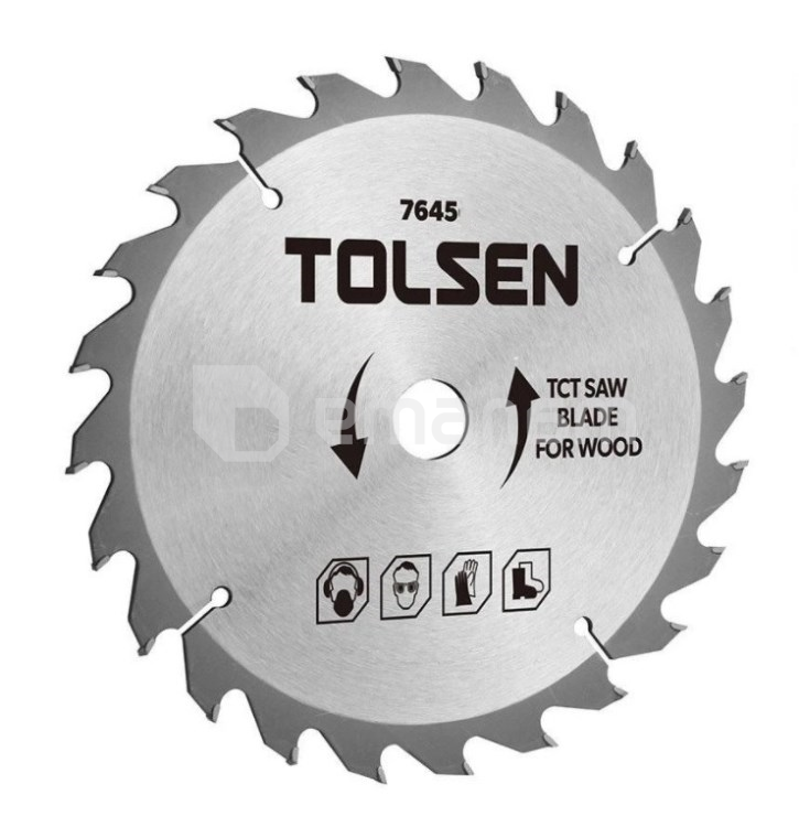 საჭრელი დისკი ხისთვის Tolsen TOL922-76440 210 მმ