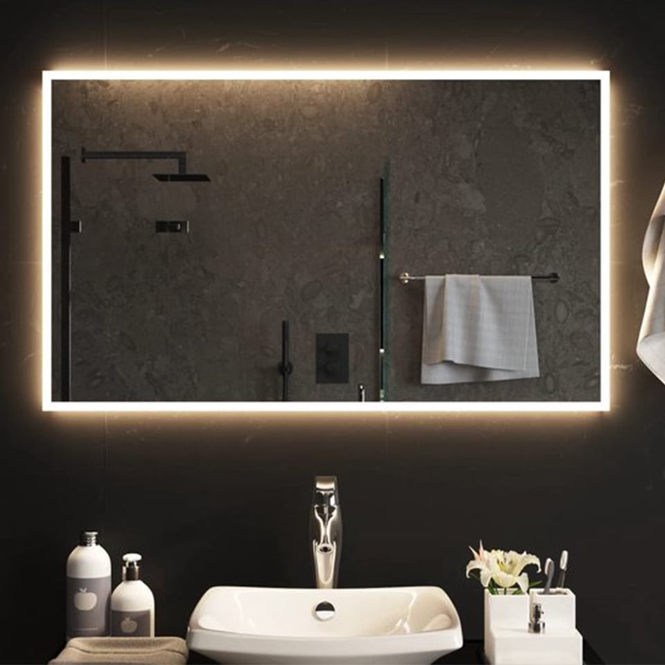 სარკე განათებით დეფოგერით Ensli 14088 SQUARE-D-LED 24W