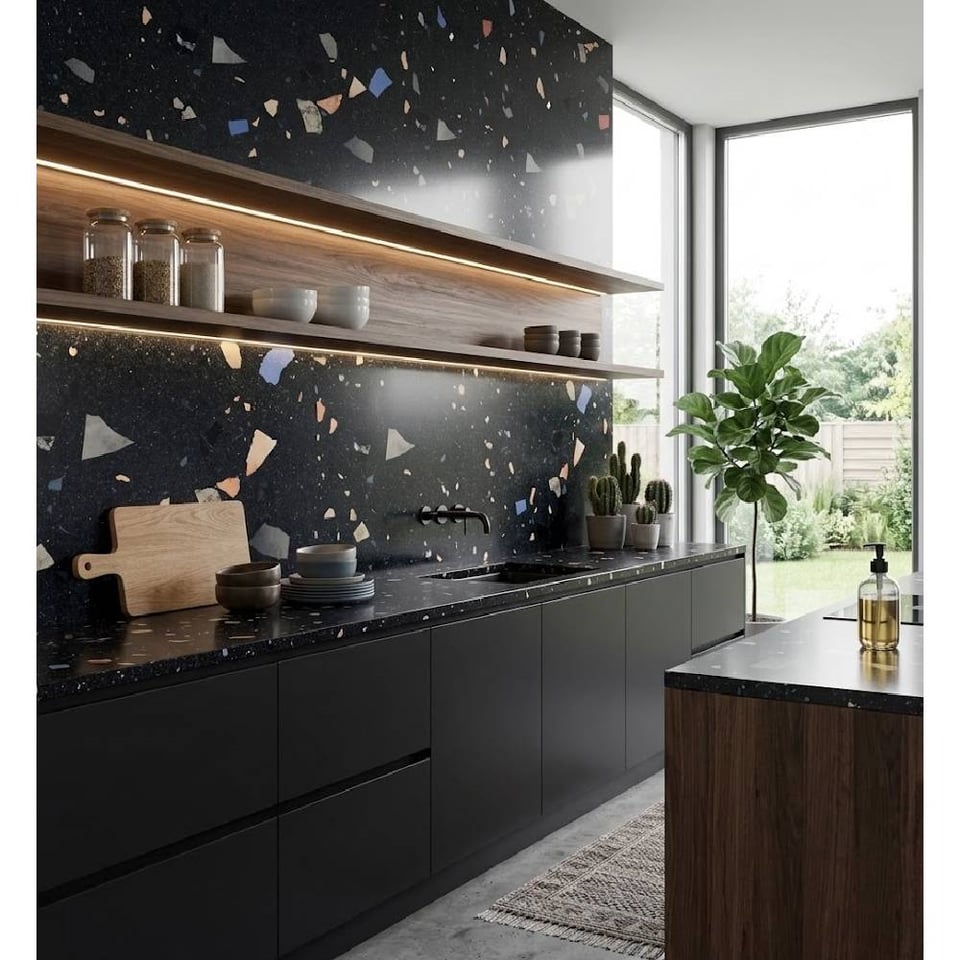 კერამოგრანიტი Itaca CLASSIC CHIPS BLACK CARVING 600X1200