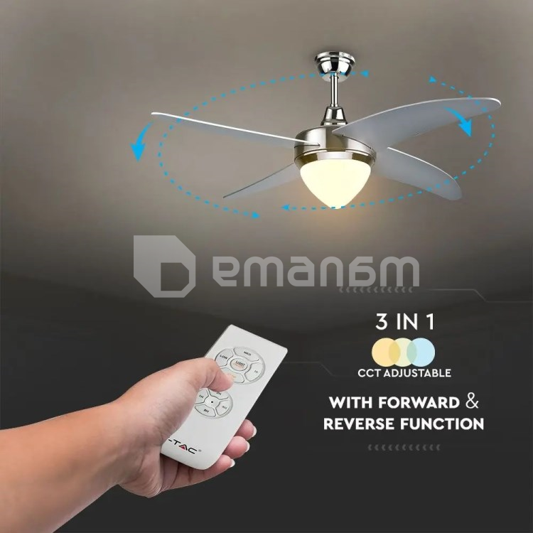 ჭაღი-ვენტილატორი V-TAC LED 7915 60W