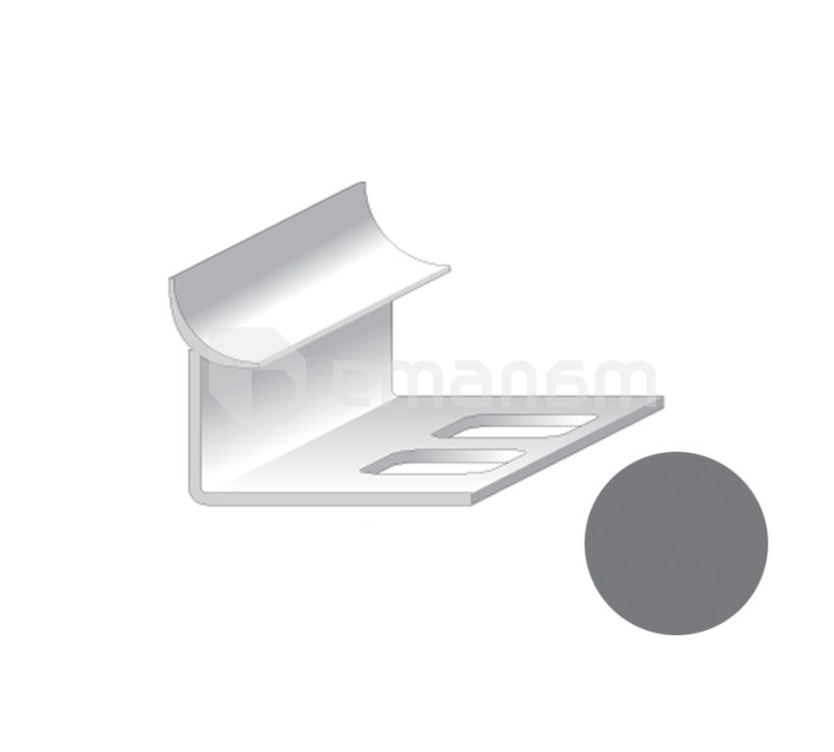 შიდა კუთხე ფილის Salag PVC 9/2500 მმ ნაცრისფერი