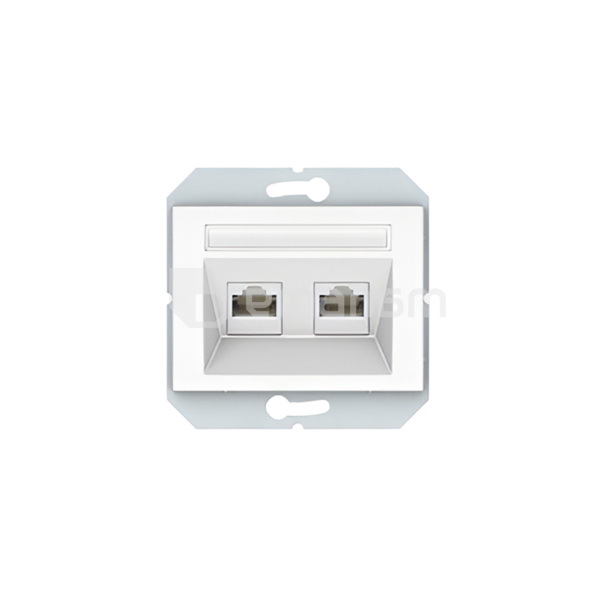 კომპიუტერული როზეტი VILMA 2 XRJ45 CAT5E თეთრი XP500