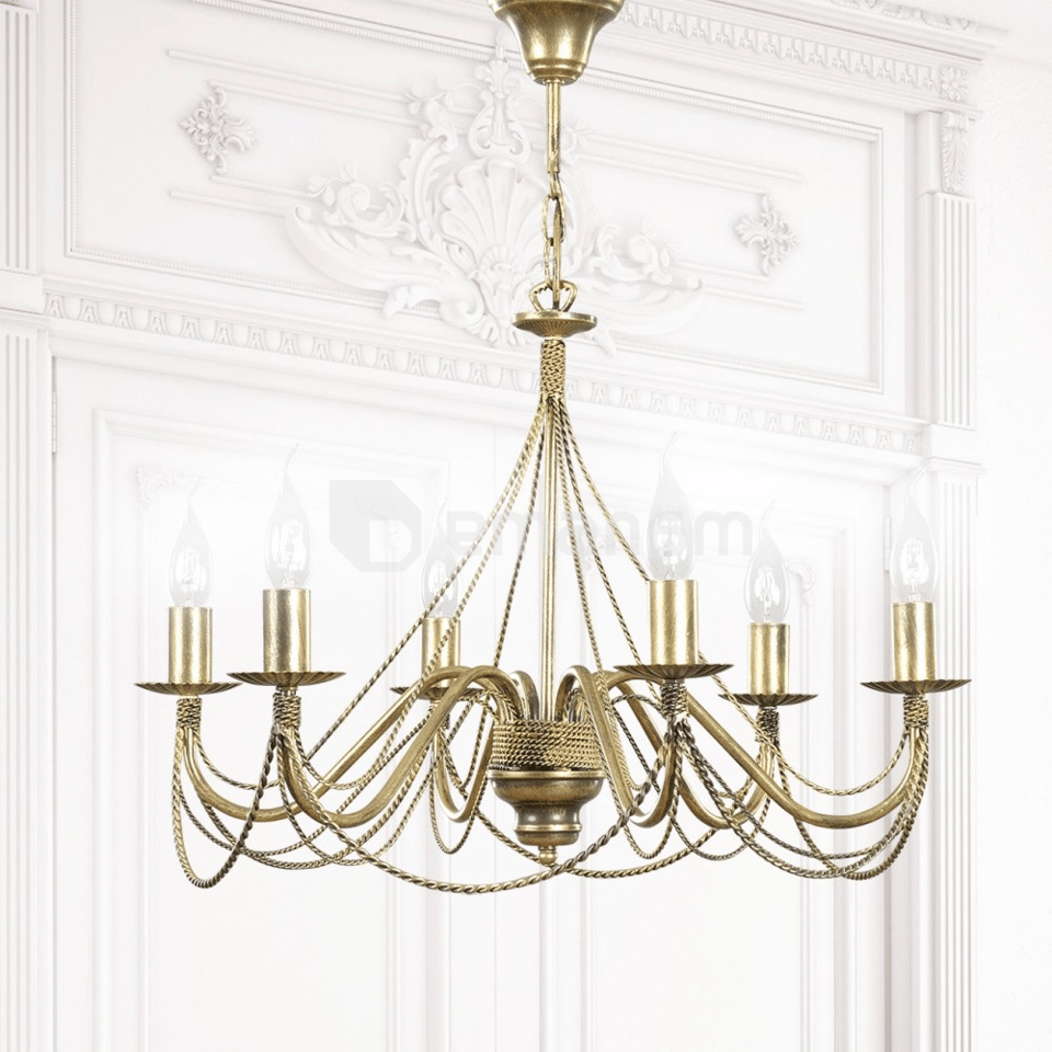 ჭაღი EMIBIG TORI 6 E14 h750 L630 ოქროსფერი 170/6