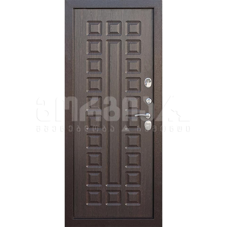 ლითონი კარი FL-4 2200*960 ვერცხლი მეტალი/მდფ შიდა მარჯვენა