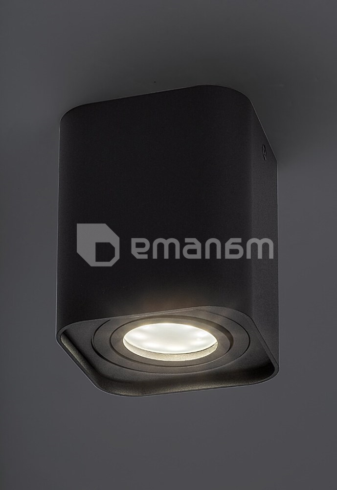 დაუნლაითი Rabalux Kobald 1 GU10 h105 რეგულირებადი შავი 2049