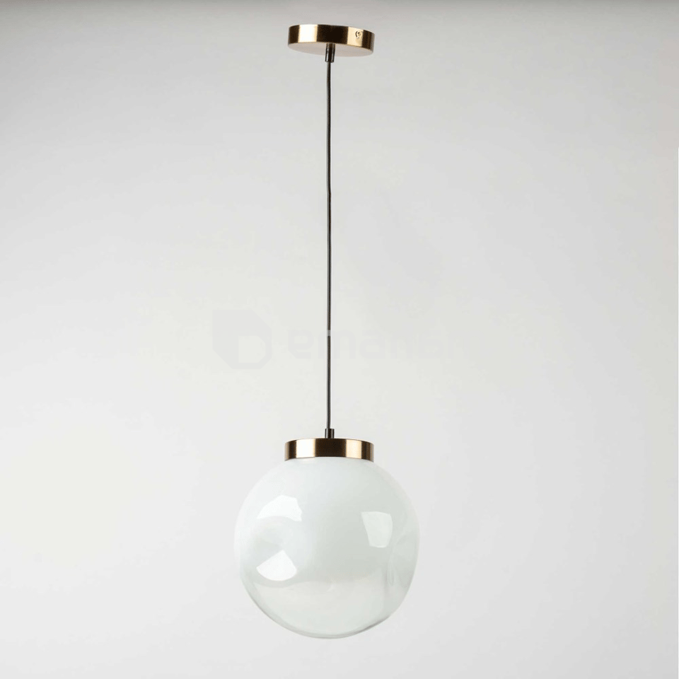 საკიდი New Light 1 E27 Ø250 ბრინჯაოსფერი თეთრი MMT0280J-15 1653/01/3677
