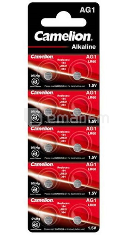 ელემენტი Camelion AG1-BP10 Alkaline LR60 10 ც