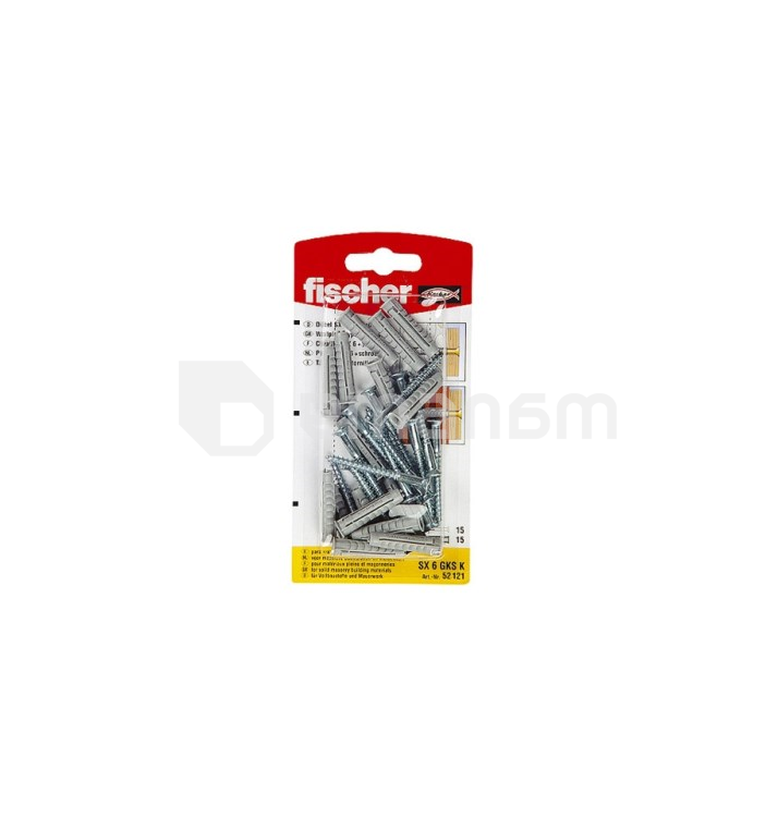 დიუბელი სჭვალით Fischer SX5x25 S 20 ც 90892