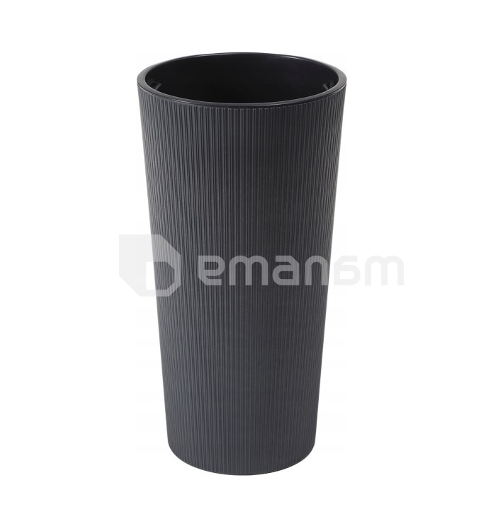 ქოთანი ყვავილის Lamela LILIA ECO 250 jumper 9,5ლ ანტრაციტი
