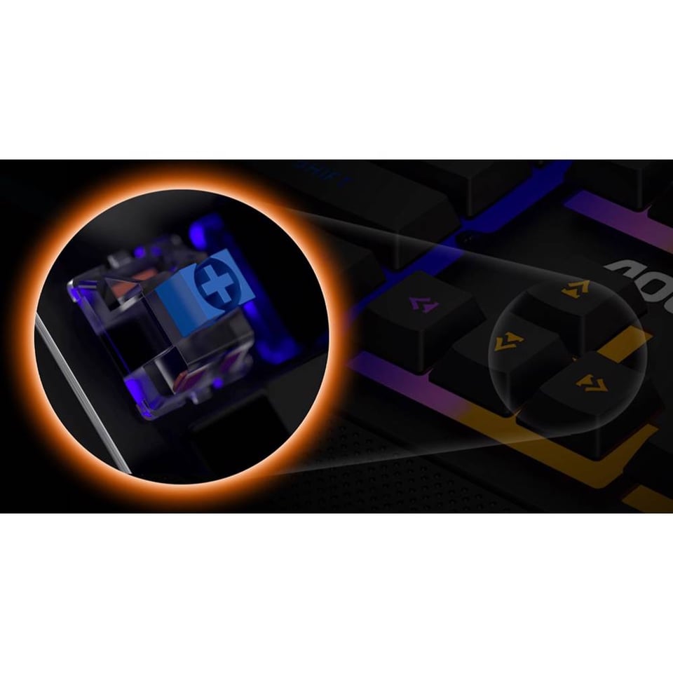 კლავიატურა / AOC Gaming Keyboard GK200 / GK200D32R