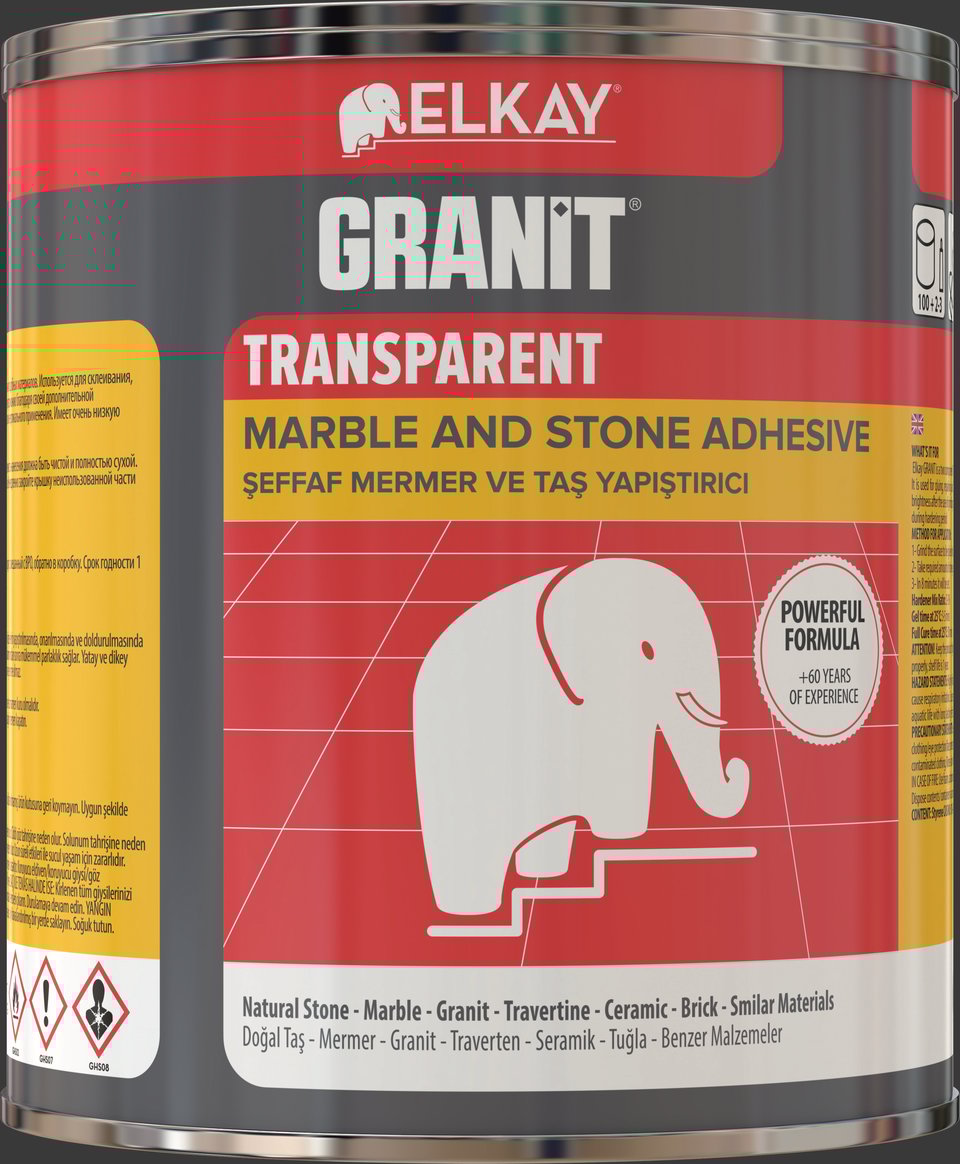   წებო ორ კომპონენტიანი გამჭვირვალე. EB30 Marble Glue Transfarent