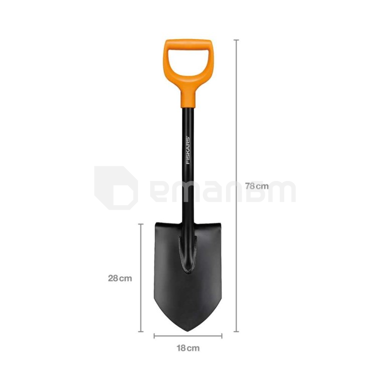 ნიჩაბი მანქანის Fiskars Solid 1066715 78 სმ