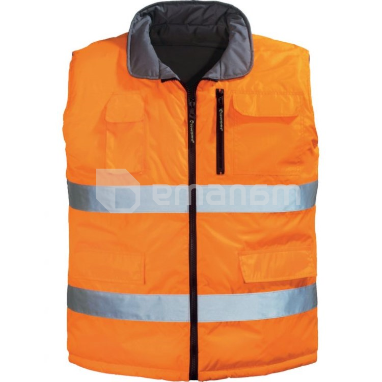 ჟილეტი დათბილული ორმხრივი Coverguard 7HWGO XL ნარინჯისფერი