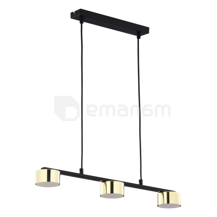 ჭაღი TK Lighting GX53 3x MAX 10W DALLAS ოქროსფერი შავი 6093 TK-L