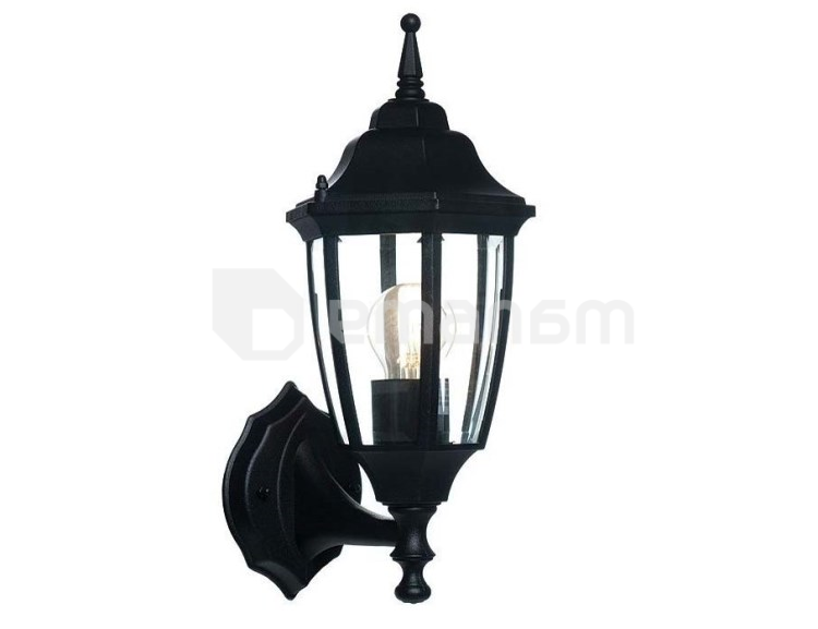 სანათი ბაღის New Light E27 1x IP44 შავი მქრქალი 1231