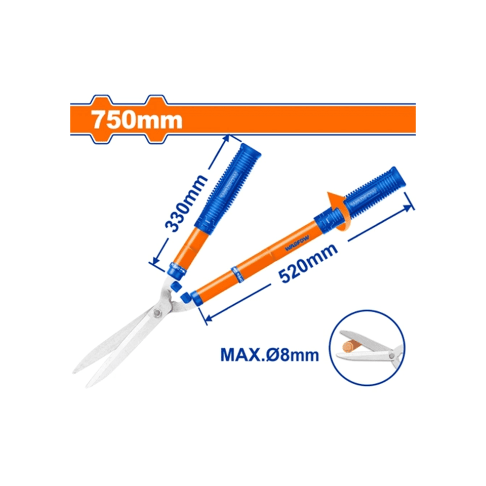ტელესკოპური საჭრელი მაკრატელი 550-750 მმ (WPR1E90) WADFOW