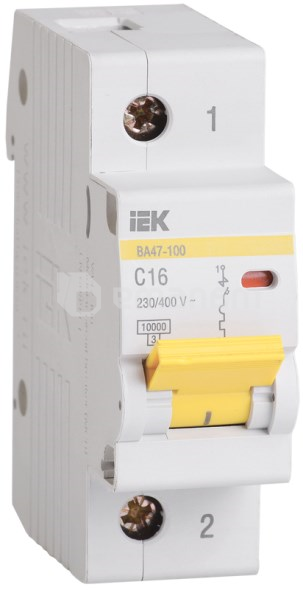 ავტომატური ამომრთველი IEK ВА47-100 10kA 100A 1P C