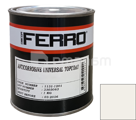 ლითონის ანტიკოროზიული საღებავი Ferro 3:1 მქრქალი თეთრი 1 კგ