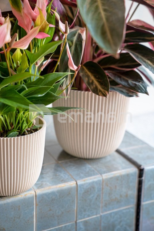 ქოთანი ყვავილის Capi Europe Planter Ball Groove sawdust 21,5x20სმ