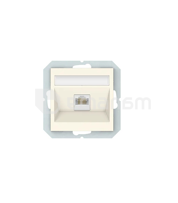 როზეტი VILMA RJ45 10A ჩარჩოს გარეშე