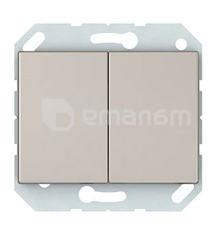 ჩამრთველი ჩარჩოს გარეშე Vilma Express XP 500 2 კლავიშიანი შამპანი