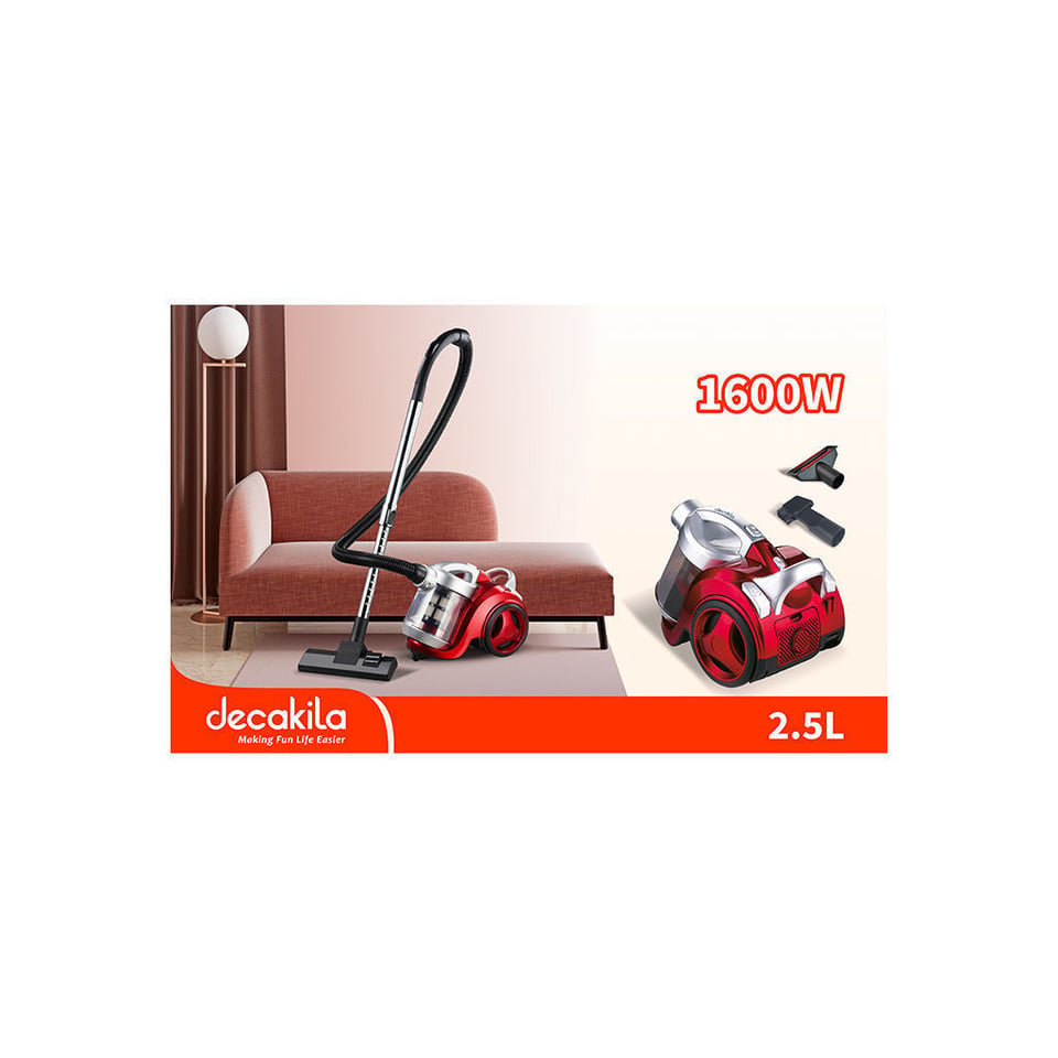 მტვერსასრუტი 2.5ლ 1600W Decakila (CEVC003R)