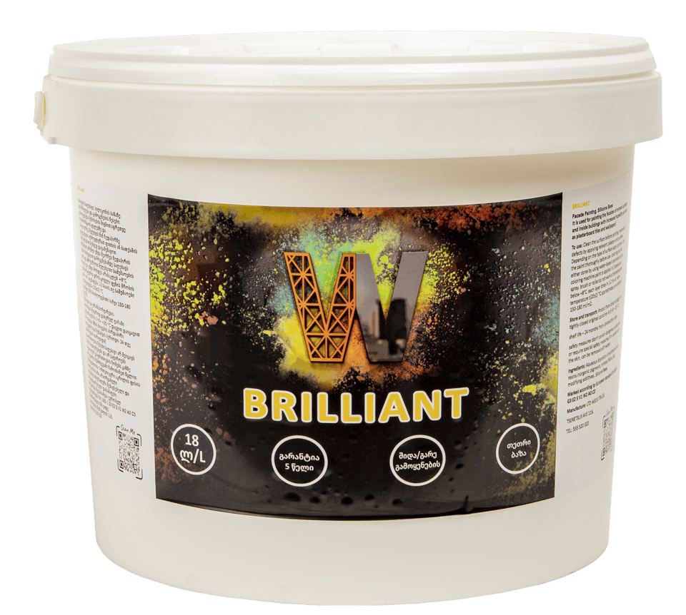 Brilliant - სილიკონის საღებავი 18ლ, RAL-5015