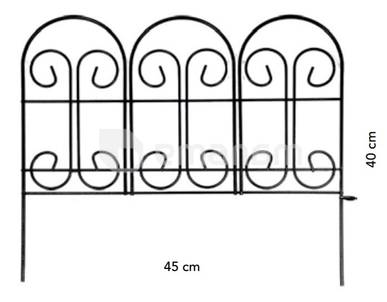 ღობე ბაღის 6045 45x40 სმ