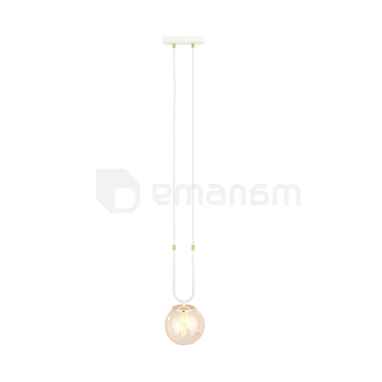 საკიდი EMIBIG GLAM 1 E14 1x MAX 40W WHITE MIODOWY