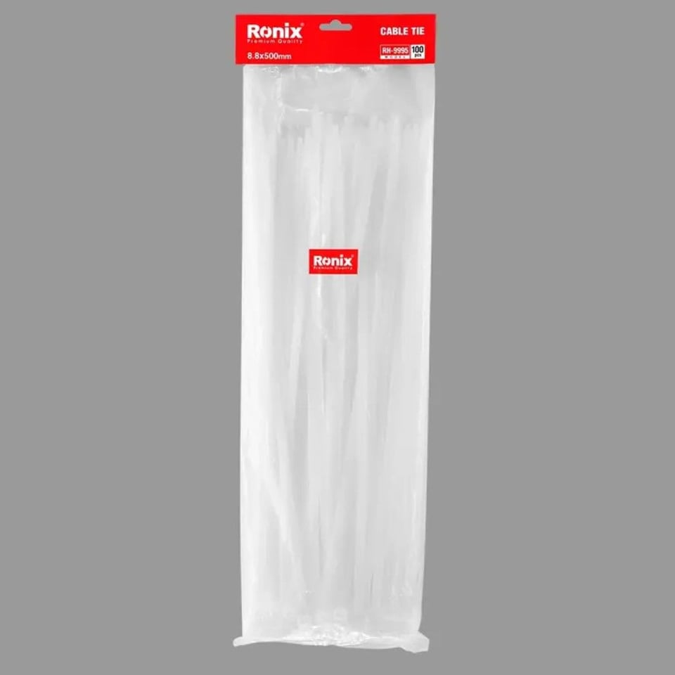 პლასტმასის ხამუთები Ronix RH-9995, 8.8×500 მმ 100ც