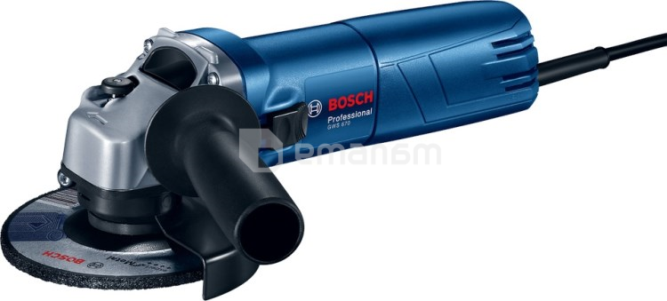 კუთხის სახეხი მანქანა Bosch GWS 670 Professional 670W (0601375606)