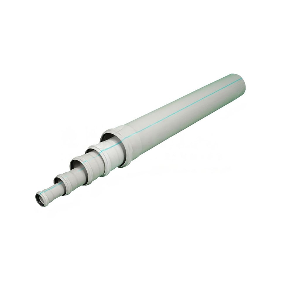 საკანალიზაციო მილი  50X1000 PVC +GF+