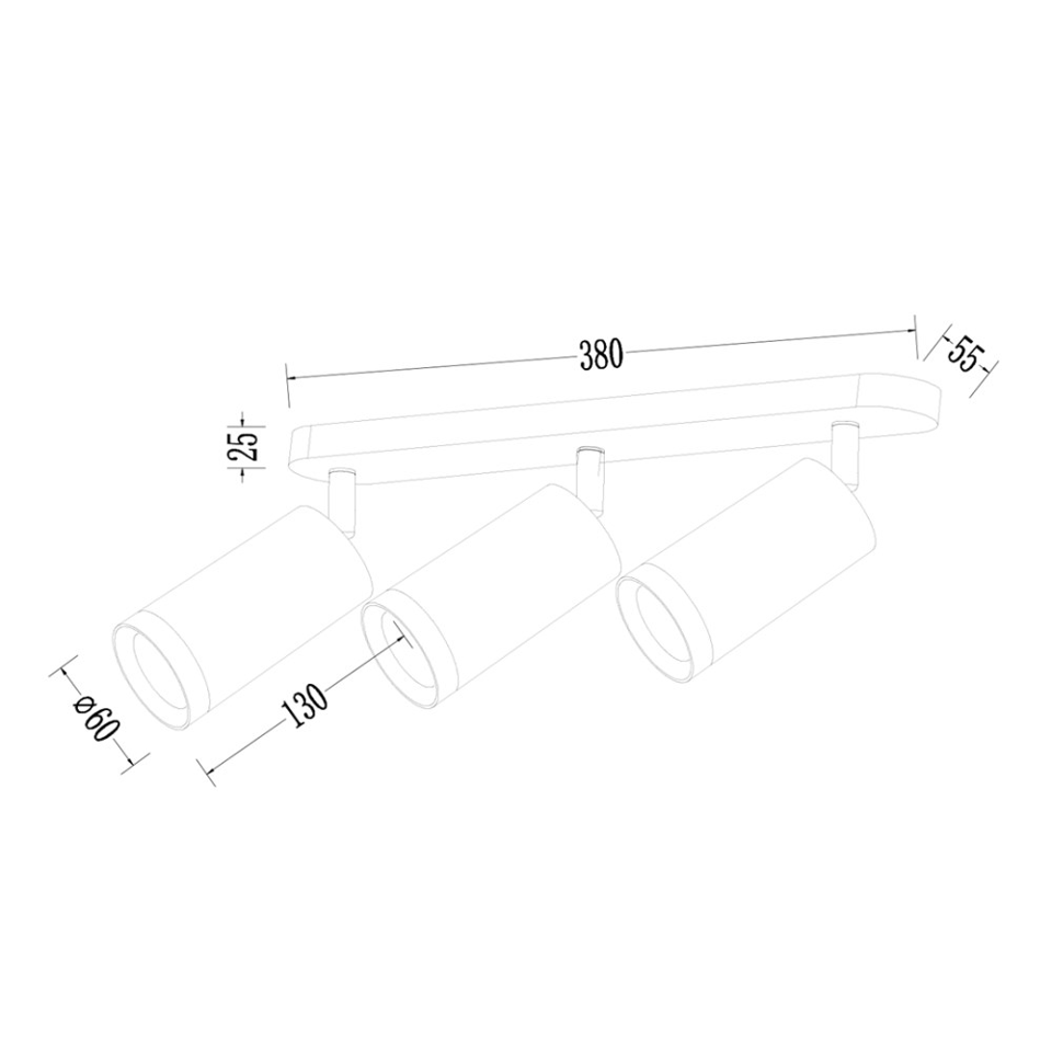 სპოტი Milagro ML1148 Mica 3 GU10 თეთრი