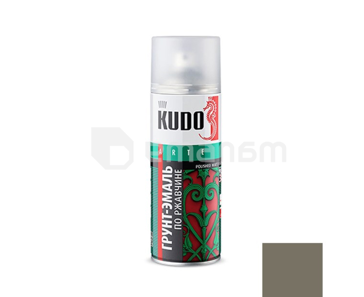 ემალი ჟანგიანი ზედაპირისთვის KUDO KU-317042 ნაცრისფერი 520მლ