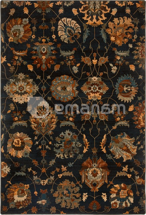 ხალიჩა Dywilan  SUPERIOR LATICA NAVY 2470 cC2 170x235 100% WOOL