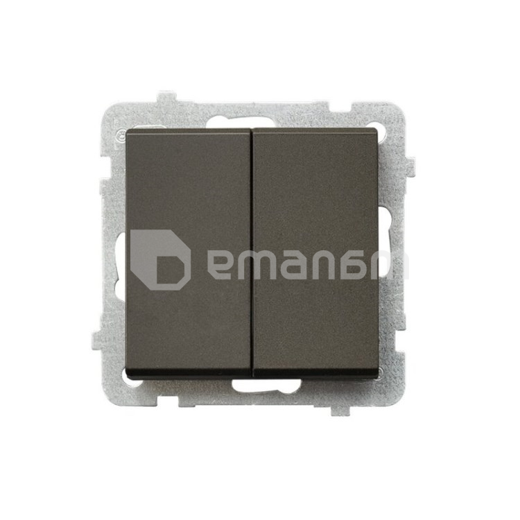 ჩამრთველი გამავალი ჩარჩოს გარეშე Ospel Sonata შოკოლადის მეტალიკი