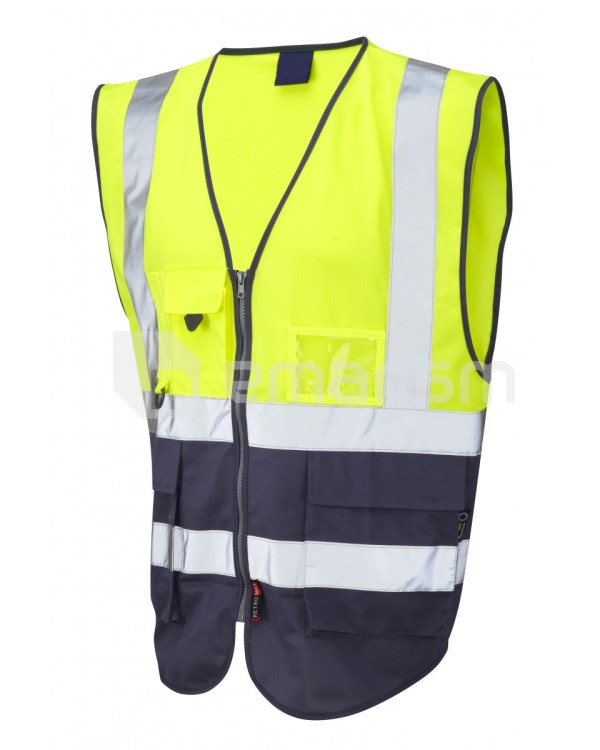 შუქამრეკლი ჟილეტი Parry Safe PS006-120 ყვითელი/ლურჯი L