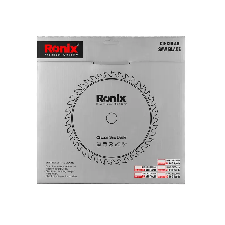 ცირკულარული ხერხის დისკი TCG 64T Ronix RH-5108, 230მმ
