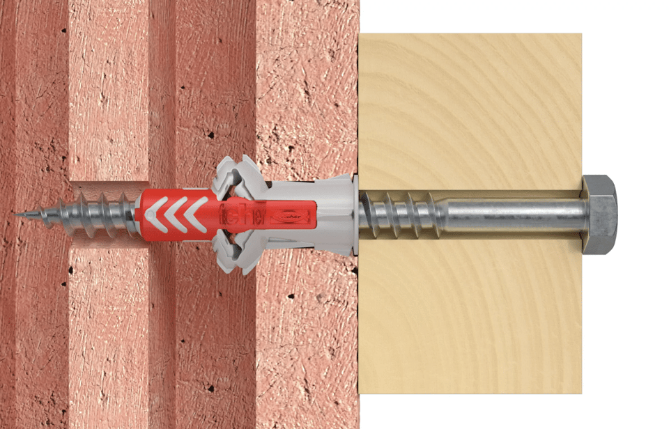 დუბელი DUOPOWER 12x60 S | ჭანჭიკით (10 ცალი)