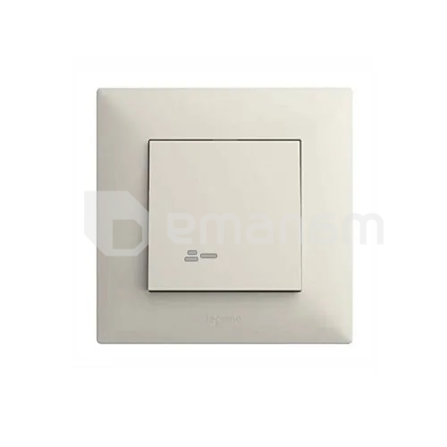 ჩამრთველი ჩარჩოს გარეშე განათებით LEGRAND სპილოს ძვლისფერი