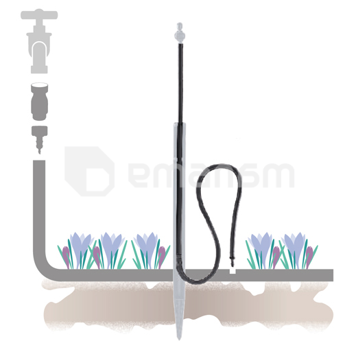 მილი დამაგრძელებელი კონექტორით GF GF80006296 30 სმ 10 ც