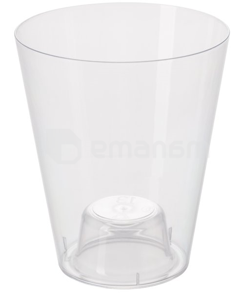 პლასტმასის გამჭვირვალე ქოთანი ორქიდეებისთვის FORM PLASTIC Vulcano Orchid cachepot 2495-T00 Ø13 გამჭვ