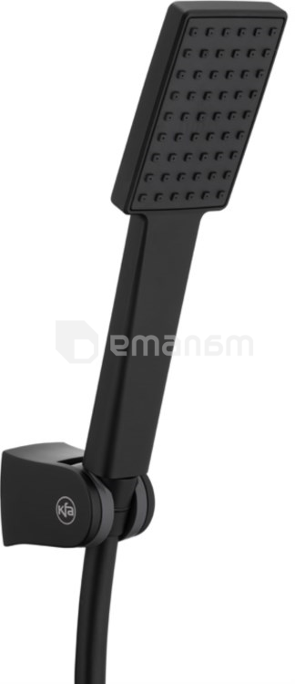 საშხაპე ყურმილი სამაგრით  KFA Logon შავი