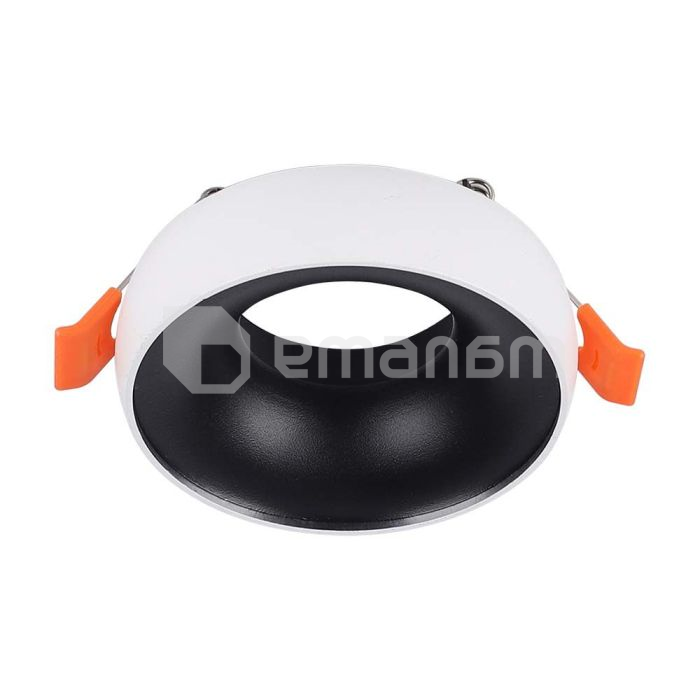 წერტილოვანი სანათი V-TAC GU10 თეთრი შავი 6694